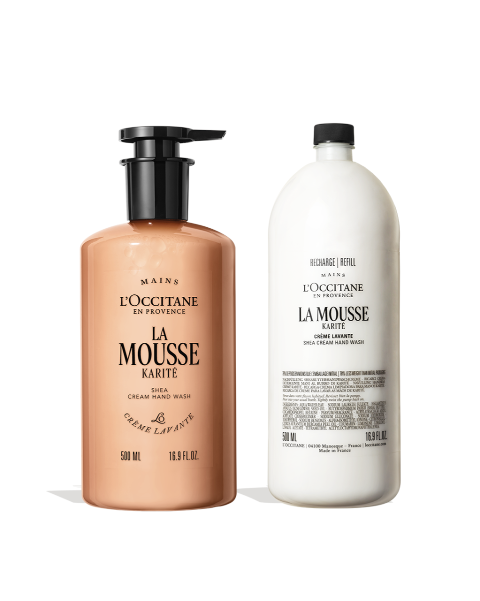 La Mousse Shea Cream Hand Wash + Refill